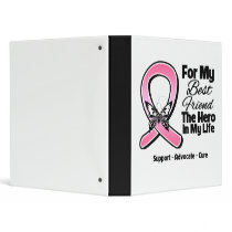For My Hero My Best Friend Breast Cancer Binder
