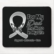 For My Hero My Dad - Brain Cancer Mousepad