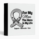 For My Hero My Mom - Brain Cancer 3 Ring Binder