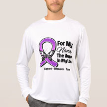 For My Hero My Nana - Purple Ribbon Awareness T-shirt