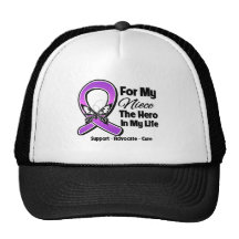 For My Hero My Niece - Purple Ribbon Awareness Hats