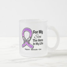 For My Hero My Son - Purple Ribbon Awareness Coffee Mug