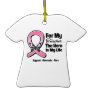For My Hero My Teacher Breast Cancer Christmas Tree Ornaments