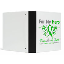 For My Hero Tribal Ribbon Traumatic Brain Injury Binder