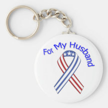 For My Husband Military Patriotic Key Chains