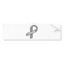 For My Mom (Gray / Silver Awarness Ribbon) Bumper Sticker