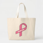 For My Mom (Pink Ribbon) Canvas Bags