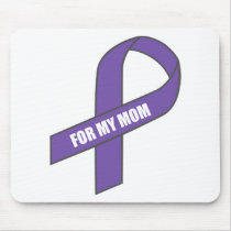 For My Mom (Purple Ribbon) Mousepad