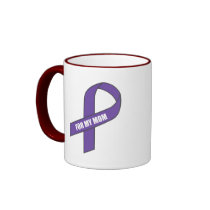 For My Mom (Purple Ribbon) Mugs