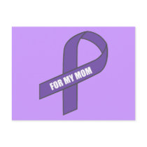 For My Mom (Purple Ribbon) Postcards