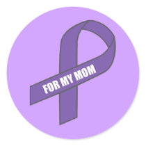 For My Mom (Purple Ribbon) Sticker