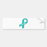 For My Mom (Teal Ribbon) Bumper Sticker