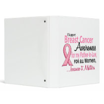 For My Mother-In-Law Breast Cancer Awareness binders