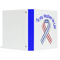 For My Mother-in-Law Military Patriotic Binder