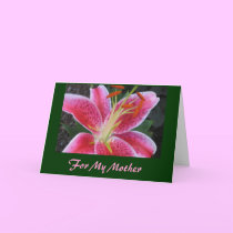 For My Mother,Mother's Day Card - Customized