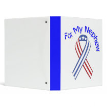 For My Nephew Military Patriotic Vinyl Binders