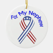 For My Nephew Military Patriotic Ornament