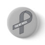 For My Niece (Gray / Silver Awareness Ribbon) Pinback Button