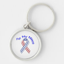 For My Niece Military Patriotic Keychains
