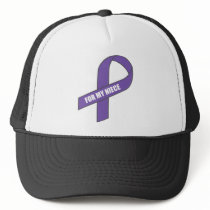 For My Niece (Purple Ribbon) Trucker Hats