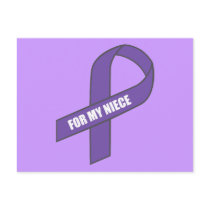 For My Niece (Purple Ribbon) Post Card
