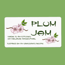 For My Plum Jam Jars labels