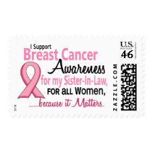 For My Sister-In-Law Breast Cancer Awareness Stamp
