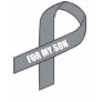 For My Son (Gray / Silver Awareness Ribbon) Tee Shirt