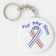 For My Son Military Patriotic Key Chain