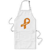 For My Son (Orange Ribbon) Aprons
