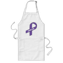 For My Son (Purple Ribbon) Aprons