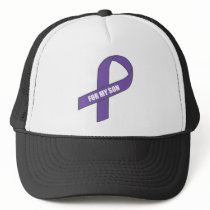 For My Son (Purple Ribbon) Trucker Hats