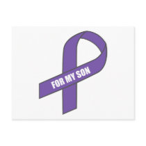 For My Son (Purple Ribbon) Post Cards