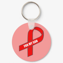 For My Son (Red Ribbon) keychains