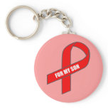 For My Son (Red Ribbon) Key Chain