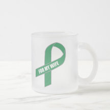 For My Wife (Green Ribbon) Mugs