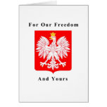 For Our Freedom And Yours cards