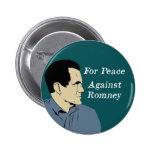 For Peace Against Romney button