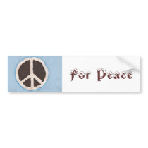 For Peace chocolate peace pie bumper stickers bumper stickers by Cherylsart For Peace chocolate peace pie bumper stickers bumper stickers