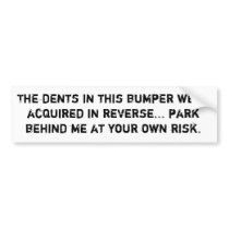For People Who Have Mad Reverse Skills Bumper Sticker