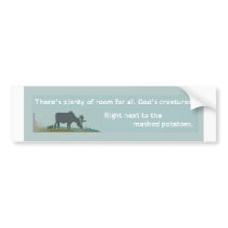 For  PETA and/or NRA bumper stickers