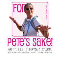 For Petes sake t-shirts