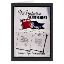 For Production Achievement, Army Navy Cards
