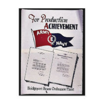For Production Achievement, Army Navy Postcard