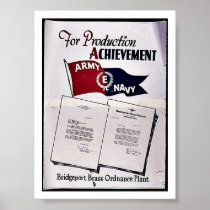 For Production Achievement, Army Navy Posters