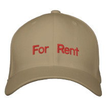 For Rent Cap Embroidered Baseball Caps