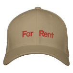 For Rent Cap embroidered hats