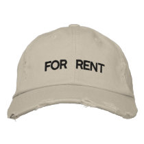 FOR RENT EMBROIDERED BASEBALL CAP