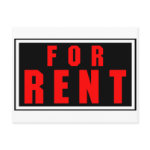 For Rent postcard