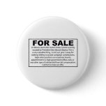 For Sale - Barack Obama's US Senate Seat Pinback Buttons